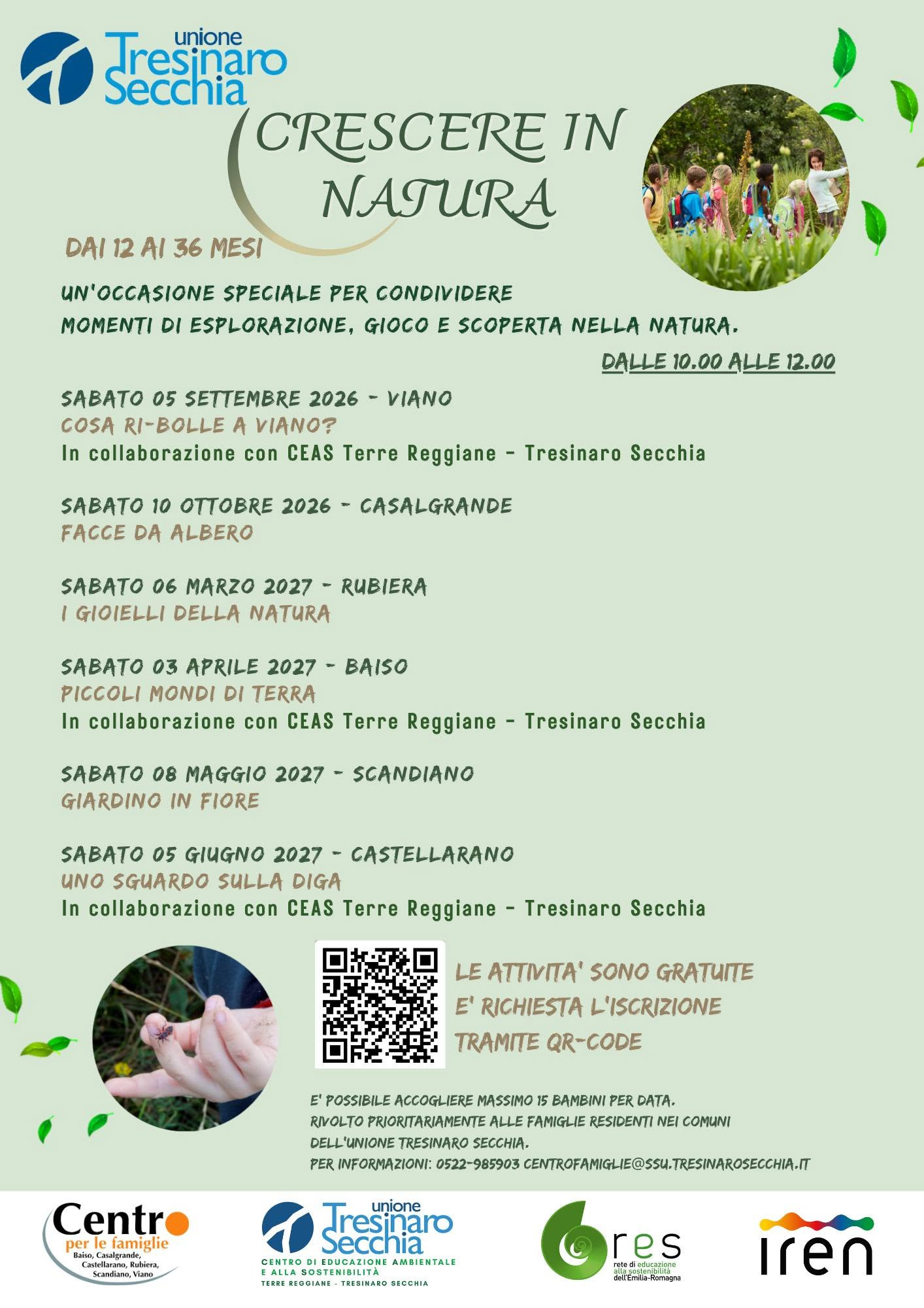 Crescere in Natura – «Giardino in fiore», Scandiano, 8 Maggio 2027