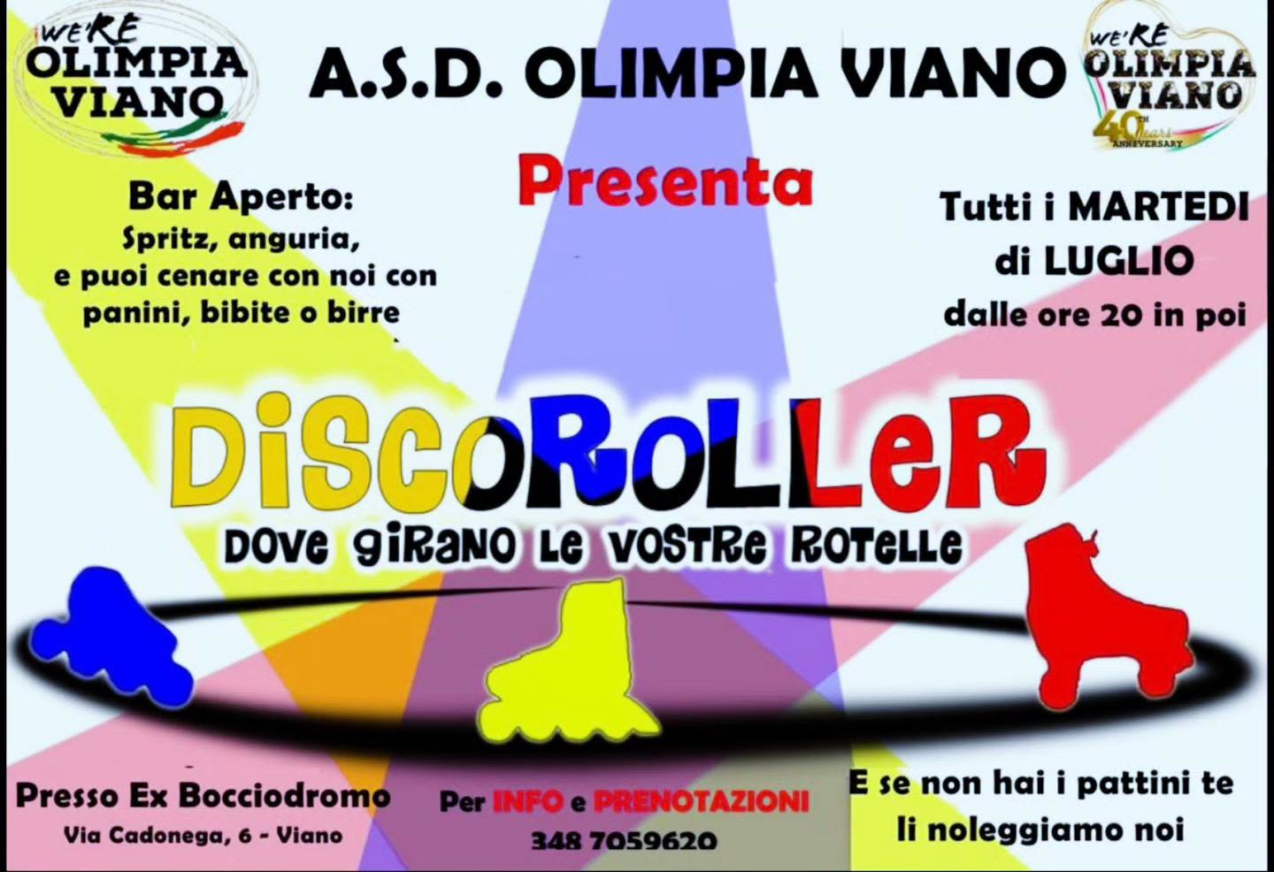 Discoroller – Olimpia Viano, Viano, 28 Luglio 2026
