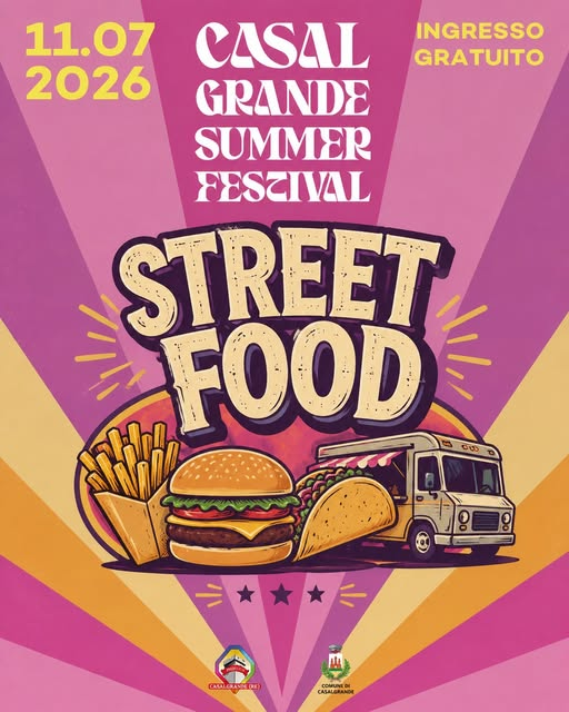 Casalgrande Summer Festival – Street Food, 11 Luglio 2026