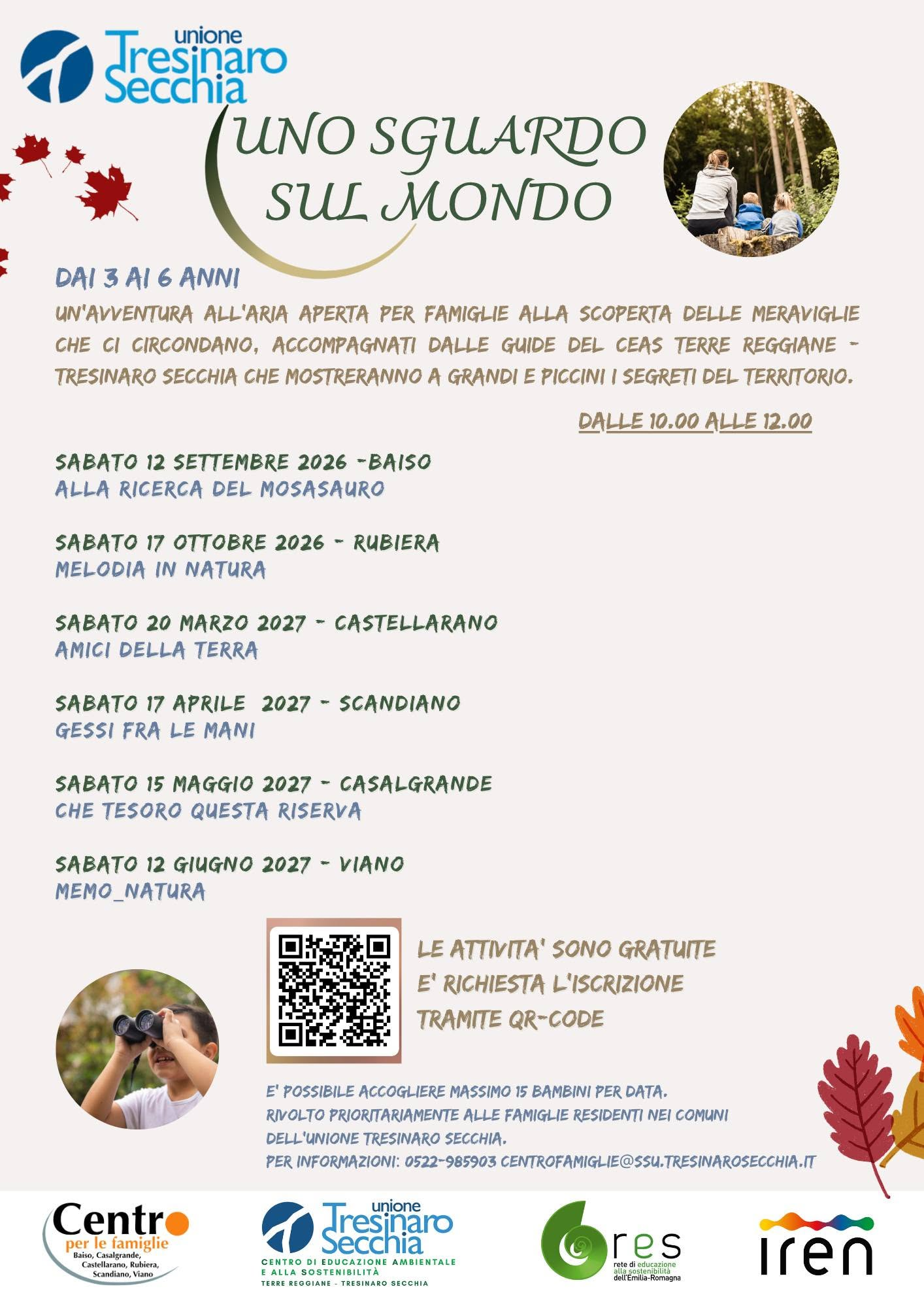 Uno sguardo sul mondo – «Melodia in natura», Rubiera, 17 Ottobre 2026