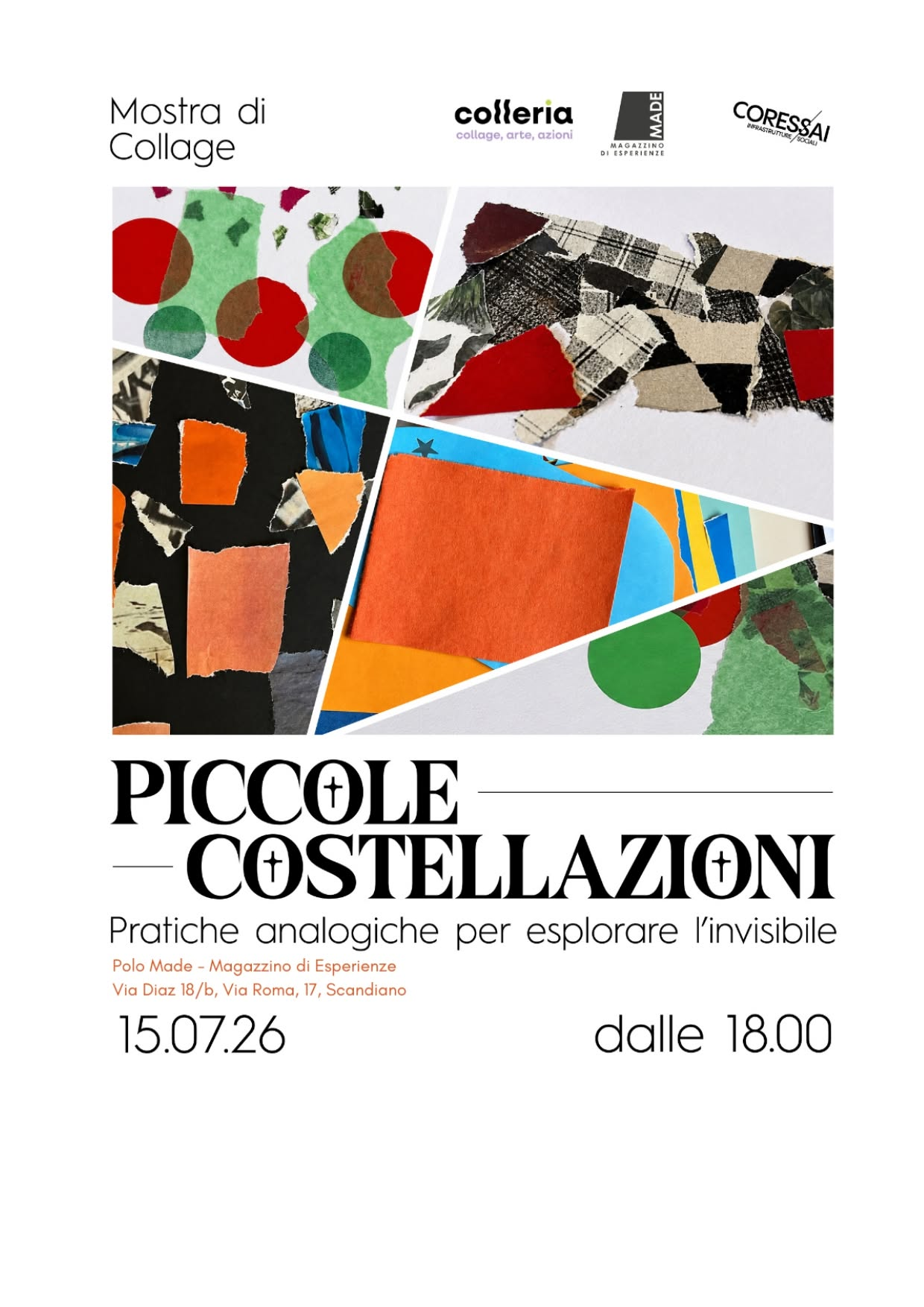 Piccole Costellazioni – Mostra di Collage, Polo Made, Scandiano, 15 Luglio 2026