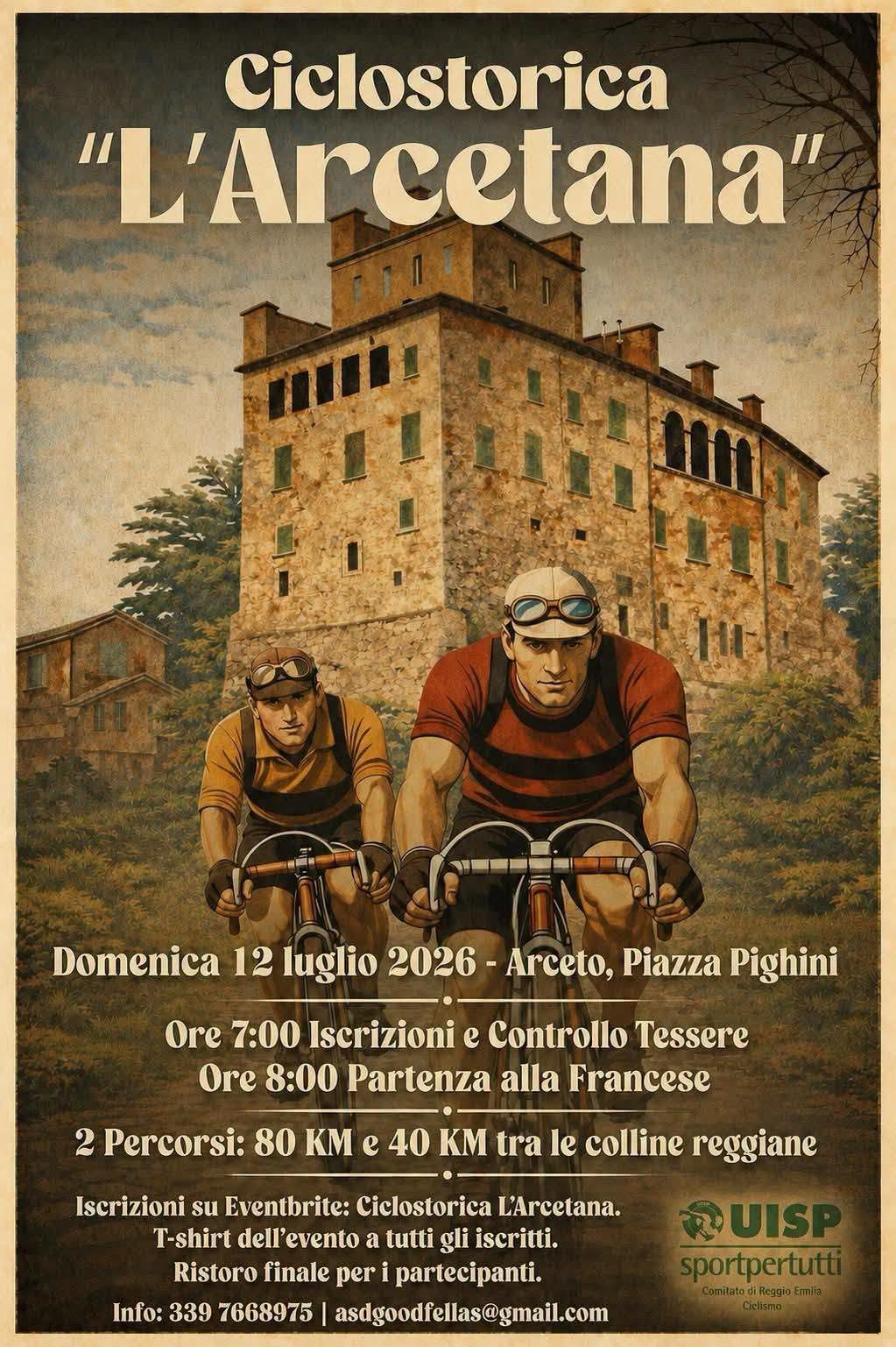 Ciclostorica "L'Arcetana" – Arceto (Scandiano), 12 Luglio 2026