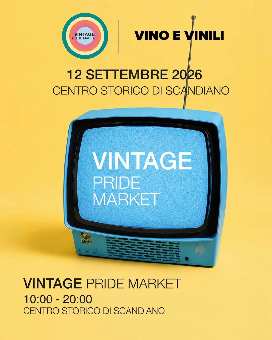 Vintage Pride Market + VinoeVinili in Rocca – Spergola & Co., Scandiano, 12 Settembre 2026